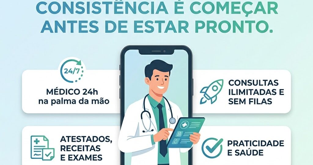 O segredo da consistência é começar antes de estar pronto. 🩺✨
