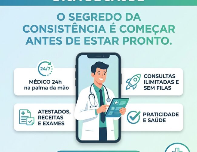 O segredo da consistência é começar antes de estar pronto. 🩺✨