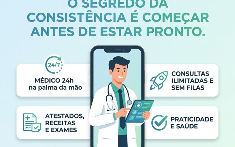 O segredo da consistência é começar antes de estar pronto. 🩺✨