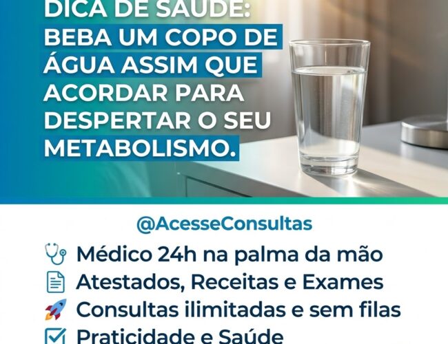 Comece o dia cuidando de você! ☀️💧